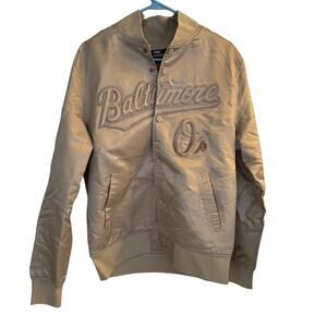 Pro Standard‎ Jacket Men's S Tan Baltimore Orioles MLB Tonal Satin